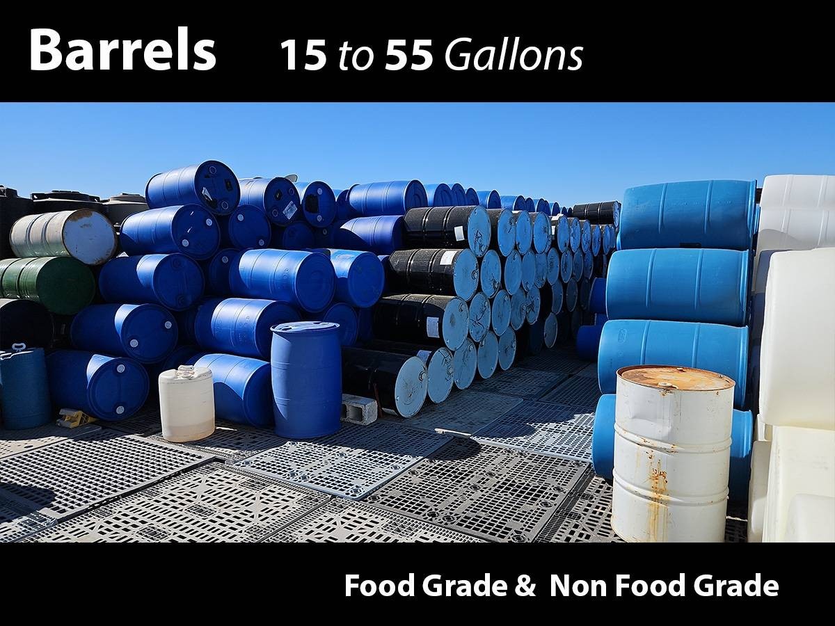 250 Gallon Portable Septic / Holding Tank with Bottom Fittings
