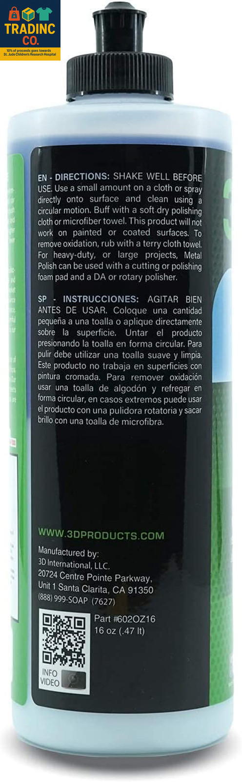Metal Polish – Heavy Duty Car Metal Polish for Aluminum, Chrome, Brass, Copper,