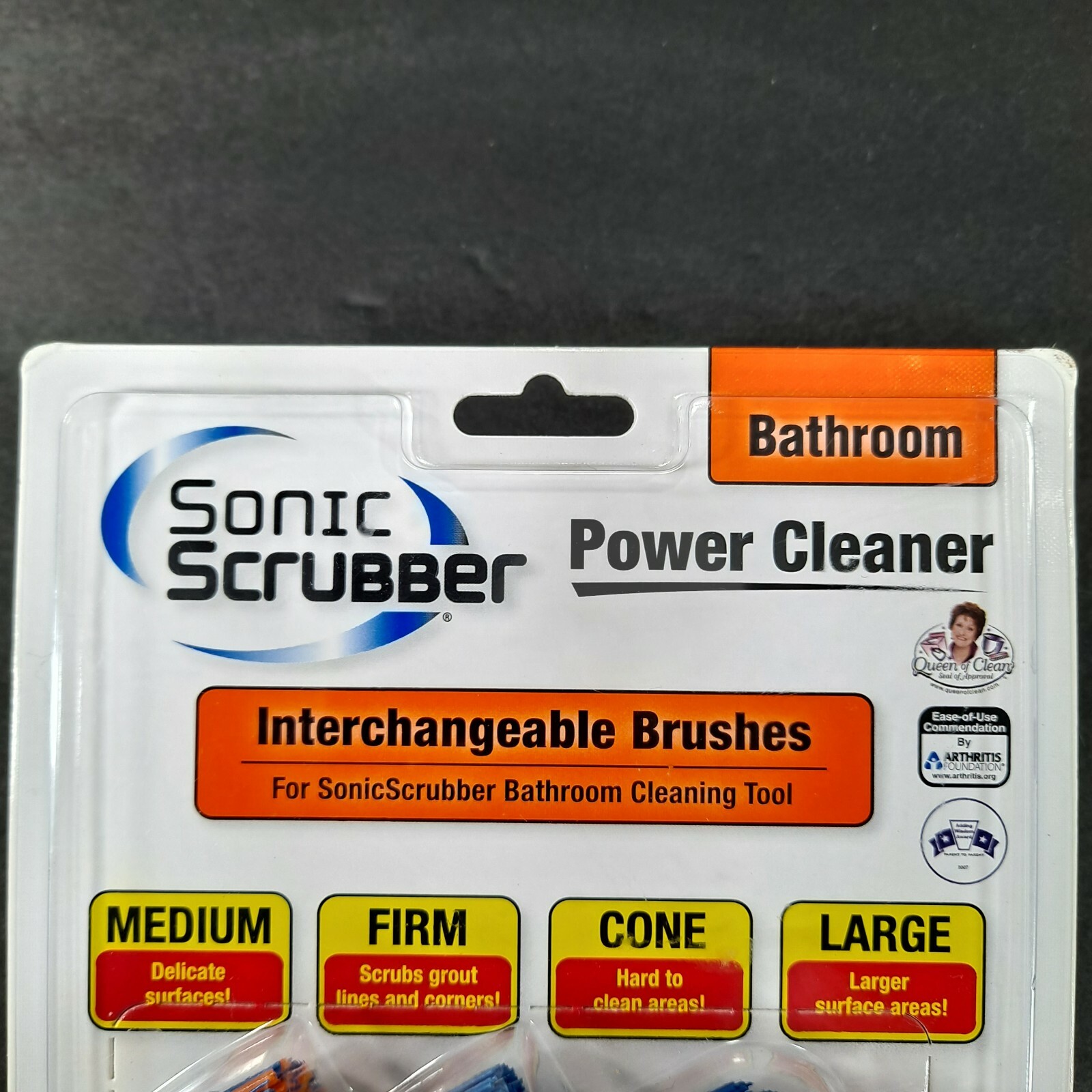 Sonic Scrubber Bathroom Power Cleaner Interchangeable Brushes