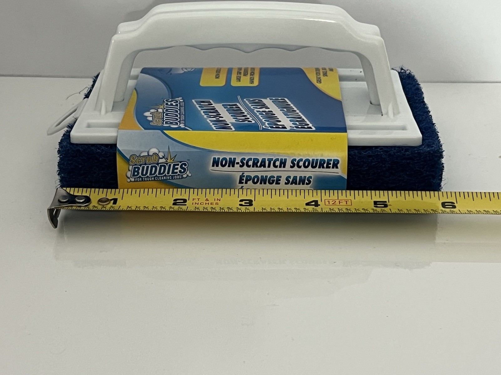 Scrub Buddies Non-Scratch Scourer Dish Scrub Brush Handle Non-Stick Safe New