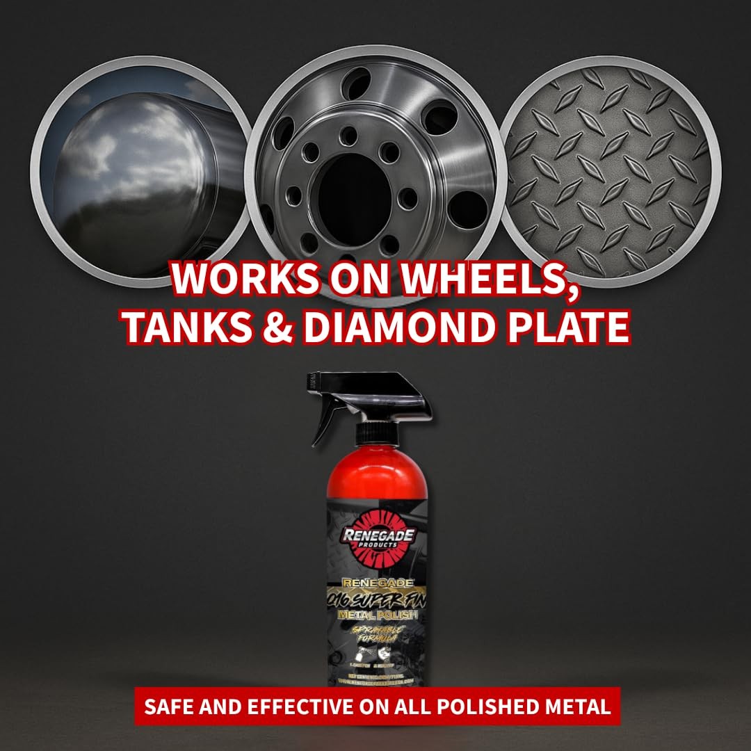 Extra Fine Sprayable Metal Polish HighGloss Finish for Aluminum & Steel 16