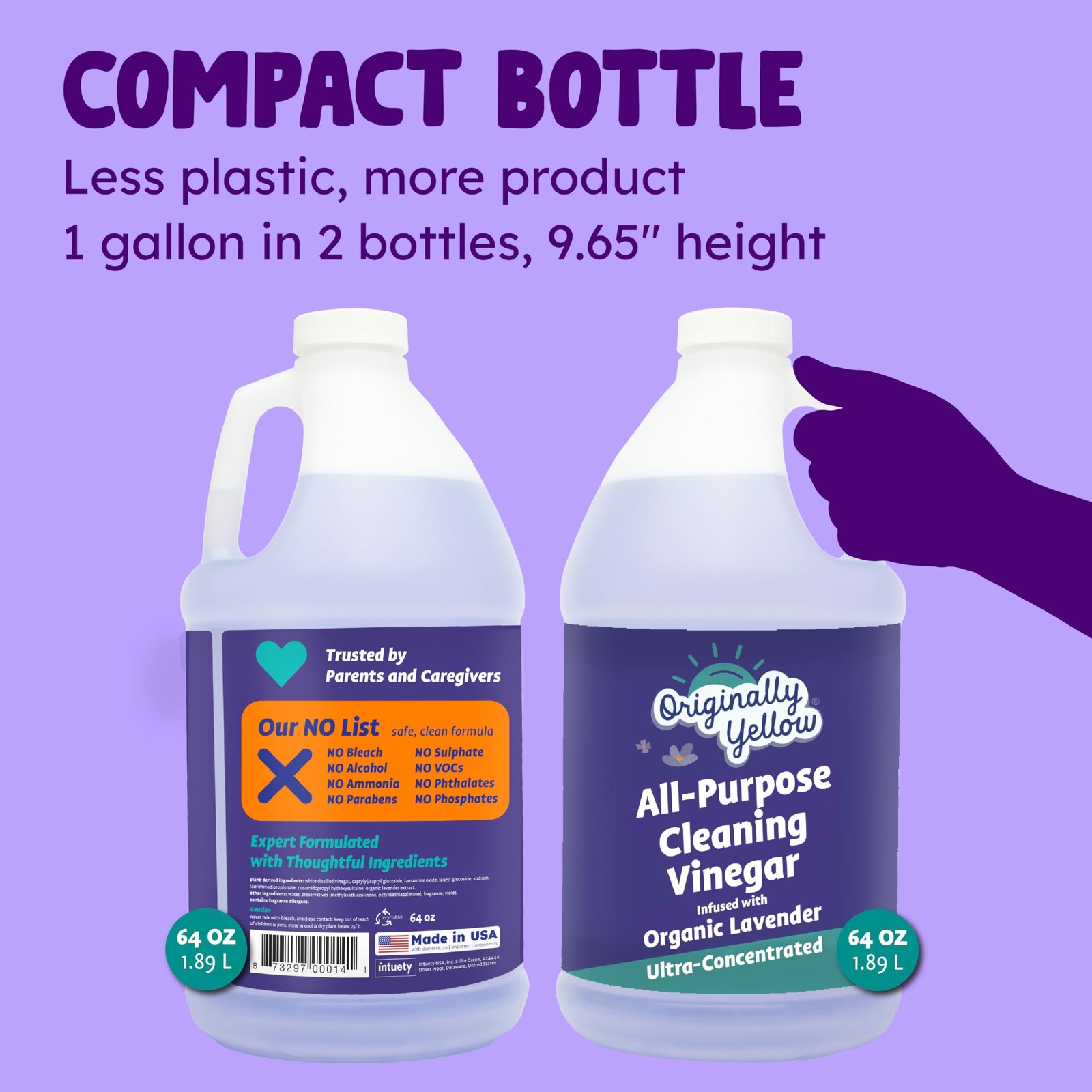 Originally Yellow Lavender White Vinegar For Cleaning Purpose | USA Made All …
