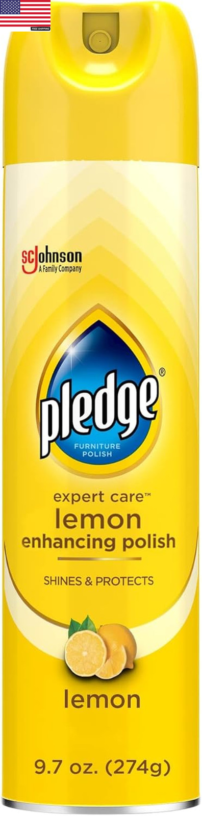 Pledge Enhancing Polish Spray, Wood Furniture & Stainless Steel Polish, Remove D