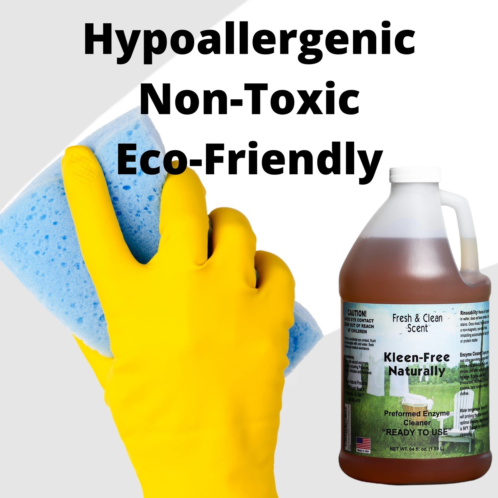 Kleen Free Kleen-Free Naturally Preformed Enzyme Cleaner Fresh and Clean Scent