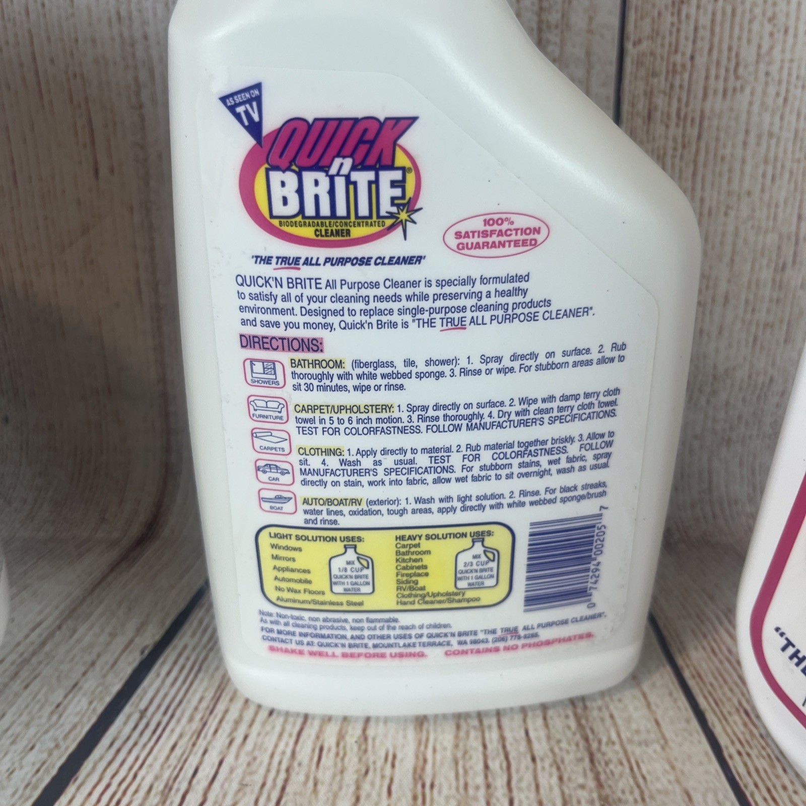 Quick N Brite All Purpose Cleaning Paste 80 Oz, Liquid Cleaner 64 Oz Lot Kit
