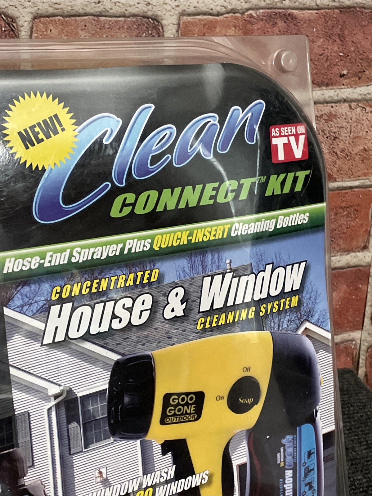 NOS Goo Gone Outdoor Clean Connect Kit House Window Cleaning System Sprayer