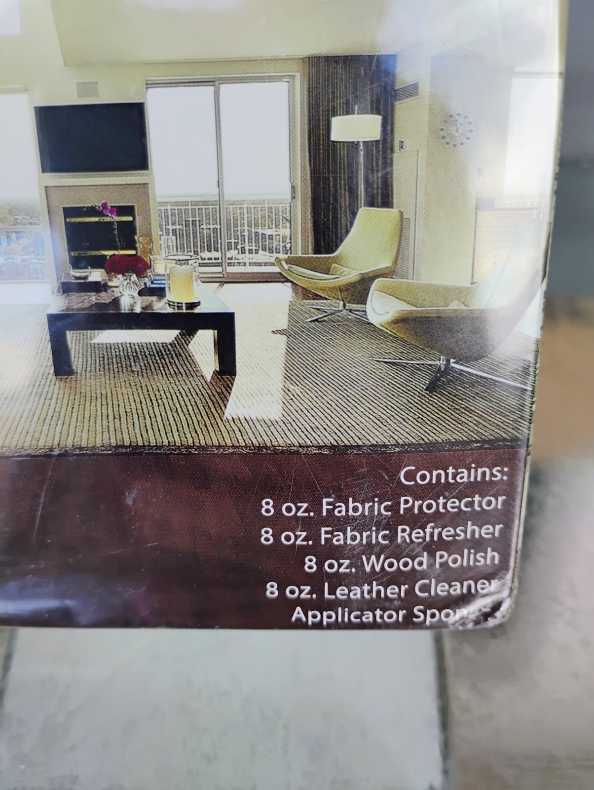 NEW Furniture Care Protection Kit Sealed In Box Leather Wood Fabric 5 Piece Set