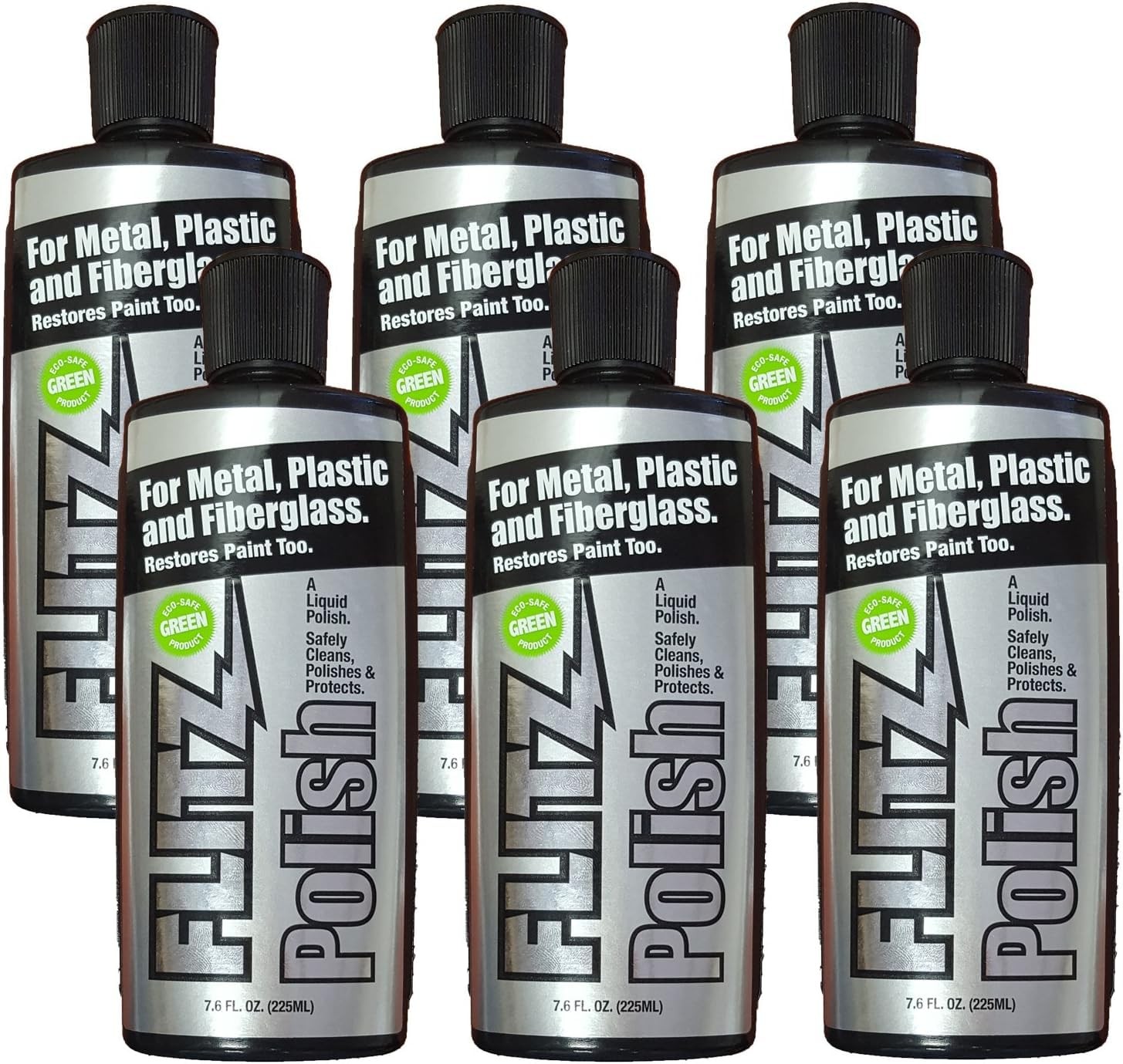 FLITZ Multi Purpose Metal Polish Liquid – 7.6oz USA-Made Tarnish Remover – For A