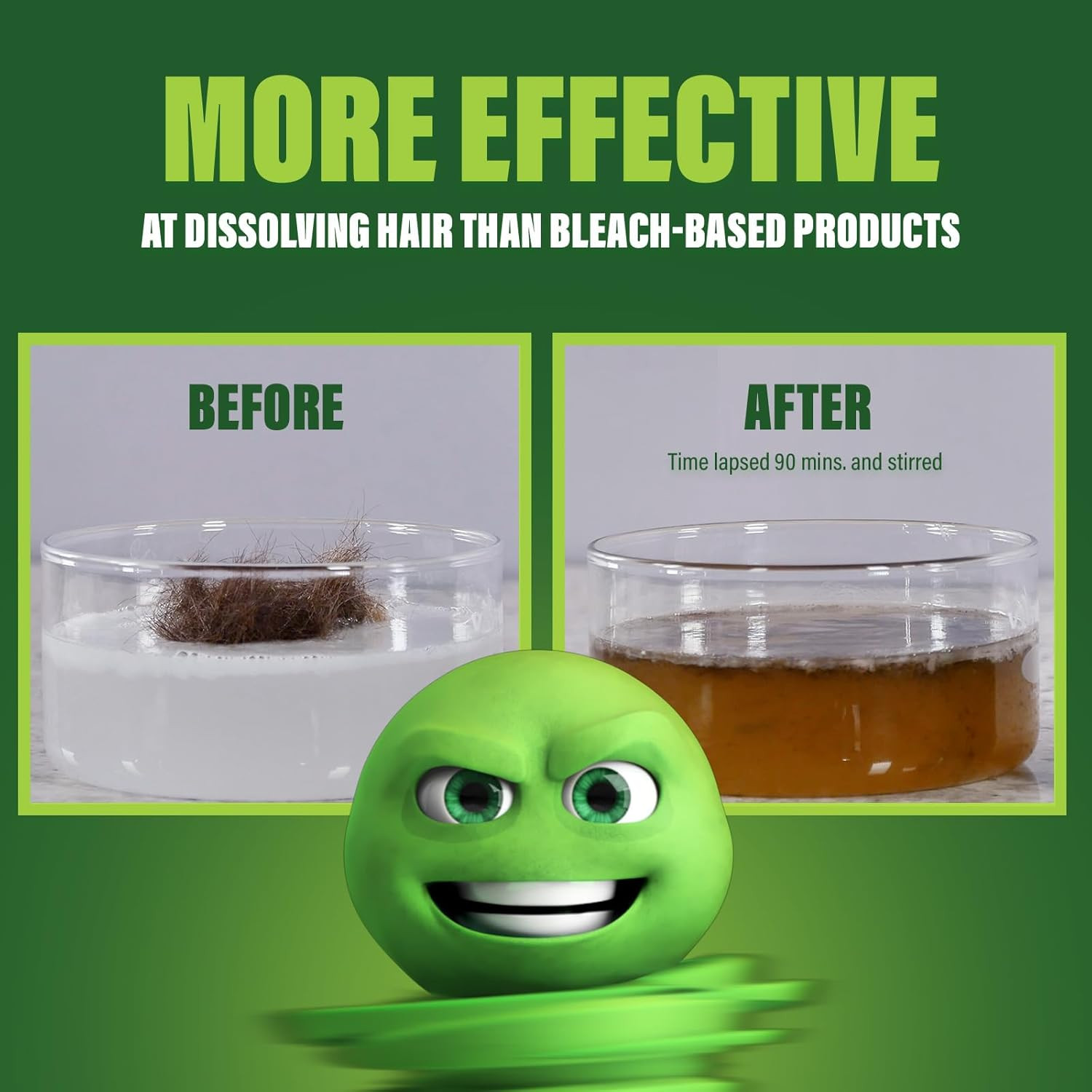Drain Clog Dissolver | Powerful Liquid Drain Opener & Toilet Clog Remover | Safe