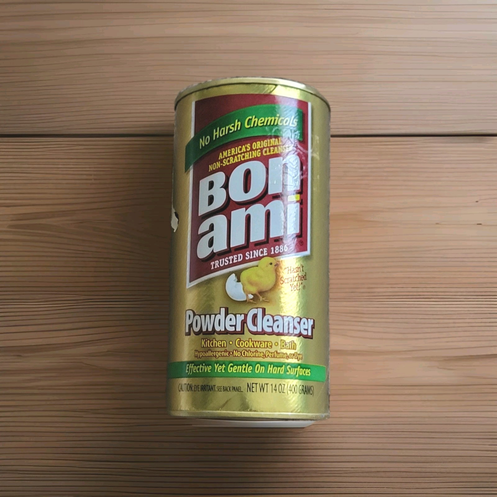 Bon Ami Powder Cleanser Cookware Grill Kitchen Bath Surfaces USA 14 oz NOS