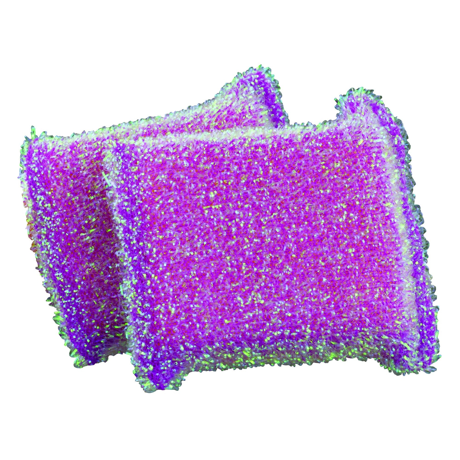Casabella Sparkle Scrub Sponge, 2-Pack, Colors vary Standard Pink