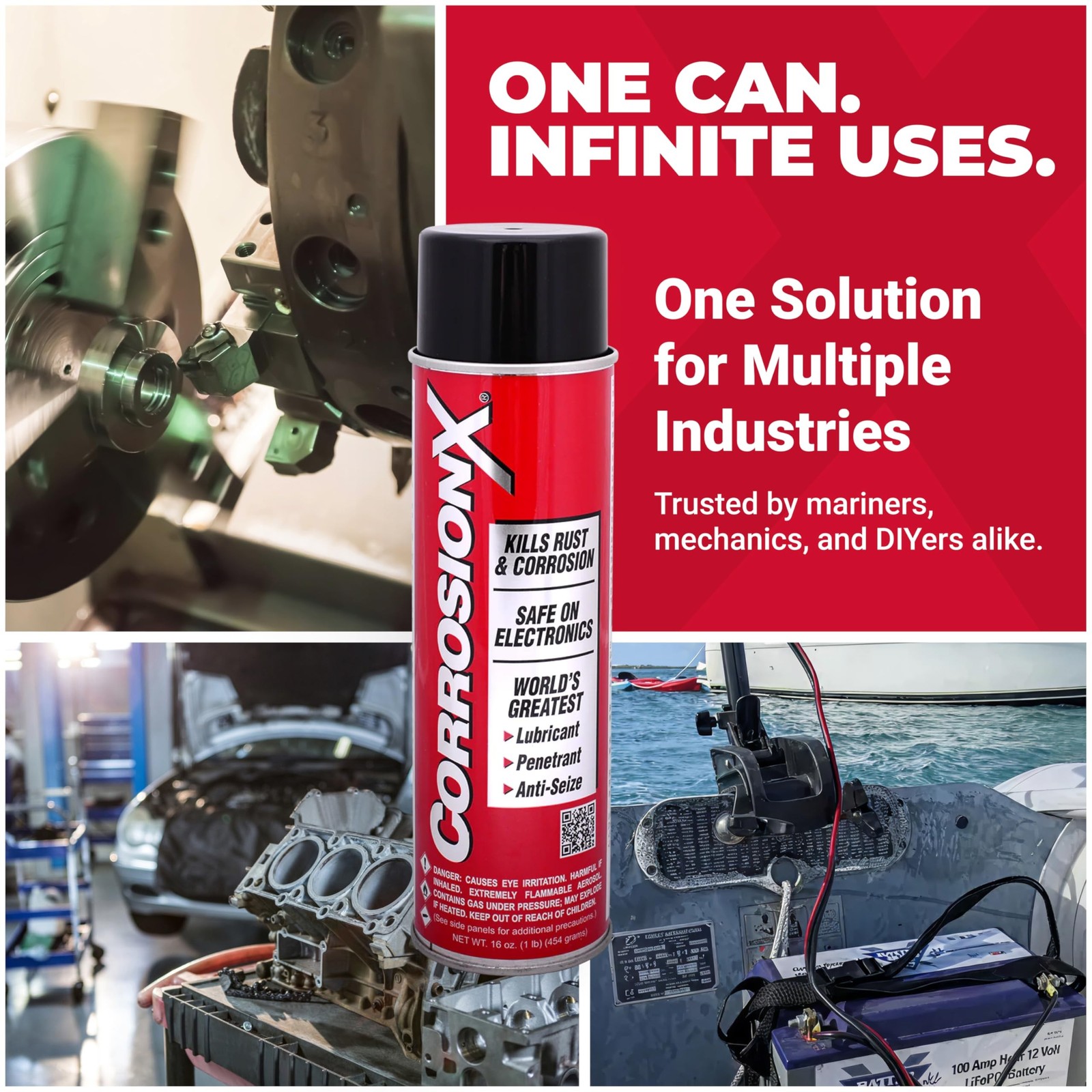 CorrosionX Corrosion Technologies 91002 (16 fl oz trigger spray) – Multi-P