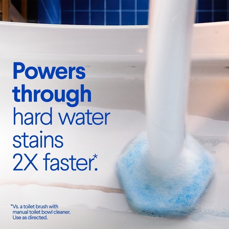 Toilet Cleaning Refills 30ct Disposable Pads Preloaded Cleaner Hard Water Stains