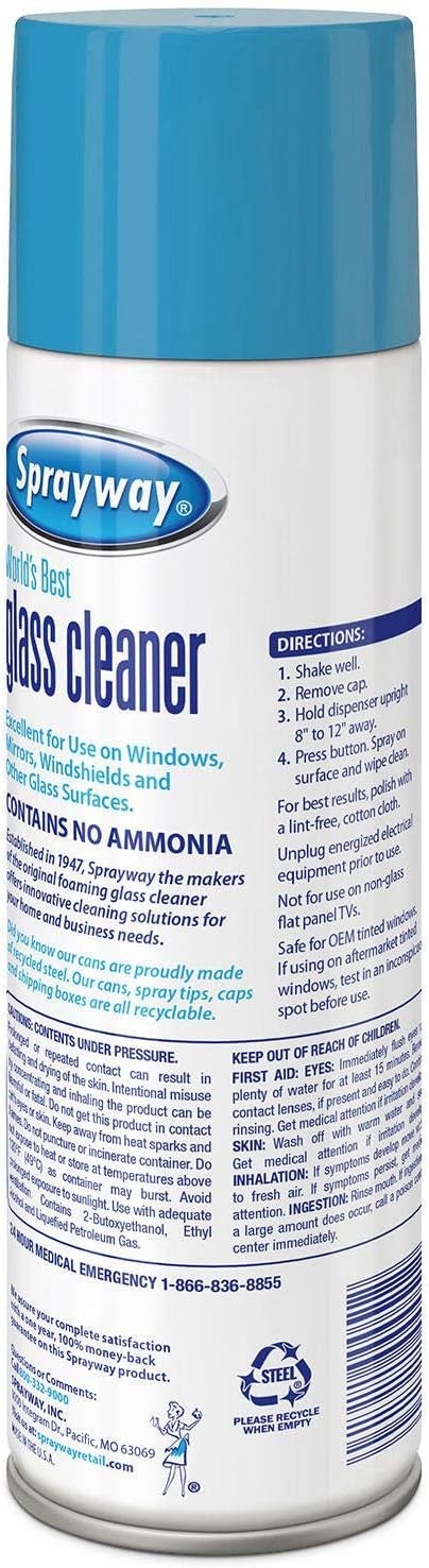 Sprayway Glass Cleaner – 19oz cans (4 PACK) limited stock (free Shipping)