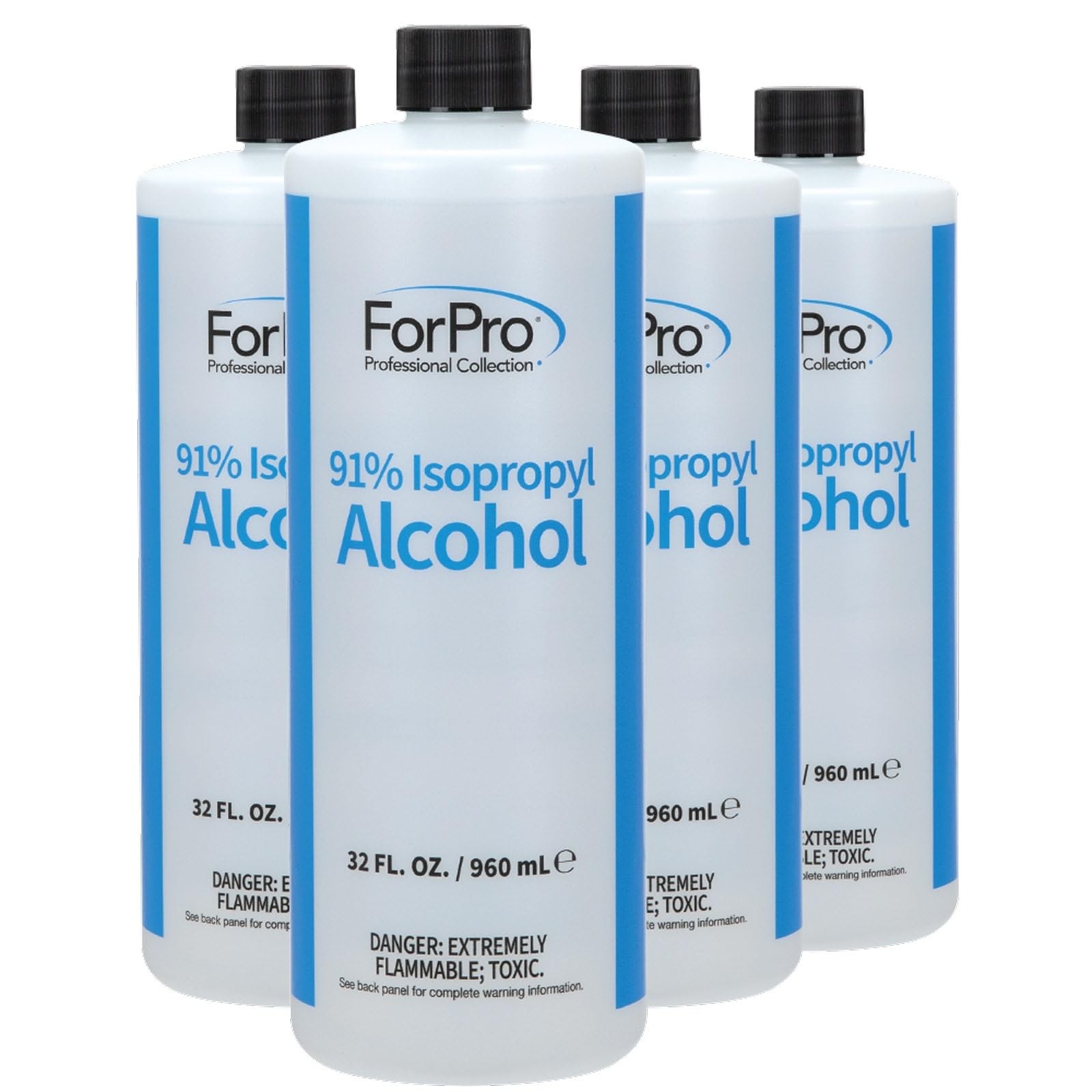 91% Isopropyl Alcohol, Pure Concentrated IPA, 1 Gallon, 32 Fl Oz, Pack of 4