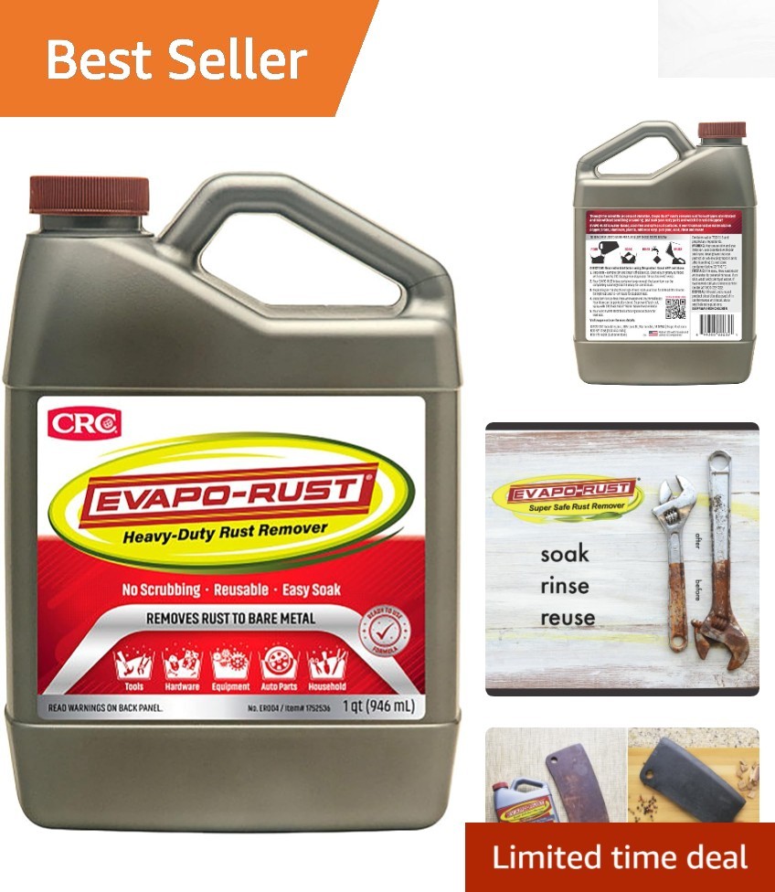 Eco-Friendly 32 oz CRC Evapo-Rust: Heavy-Duty Water-Based Rust Removal Solution