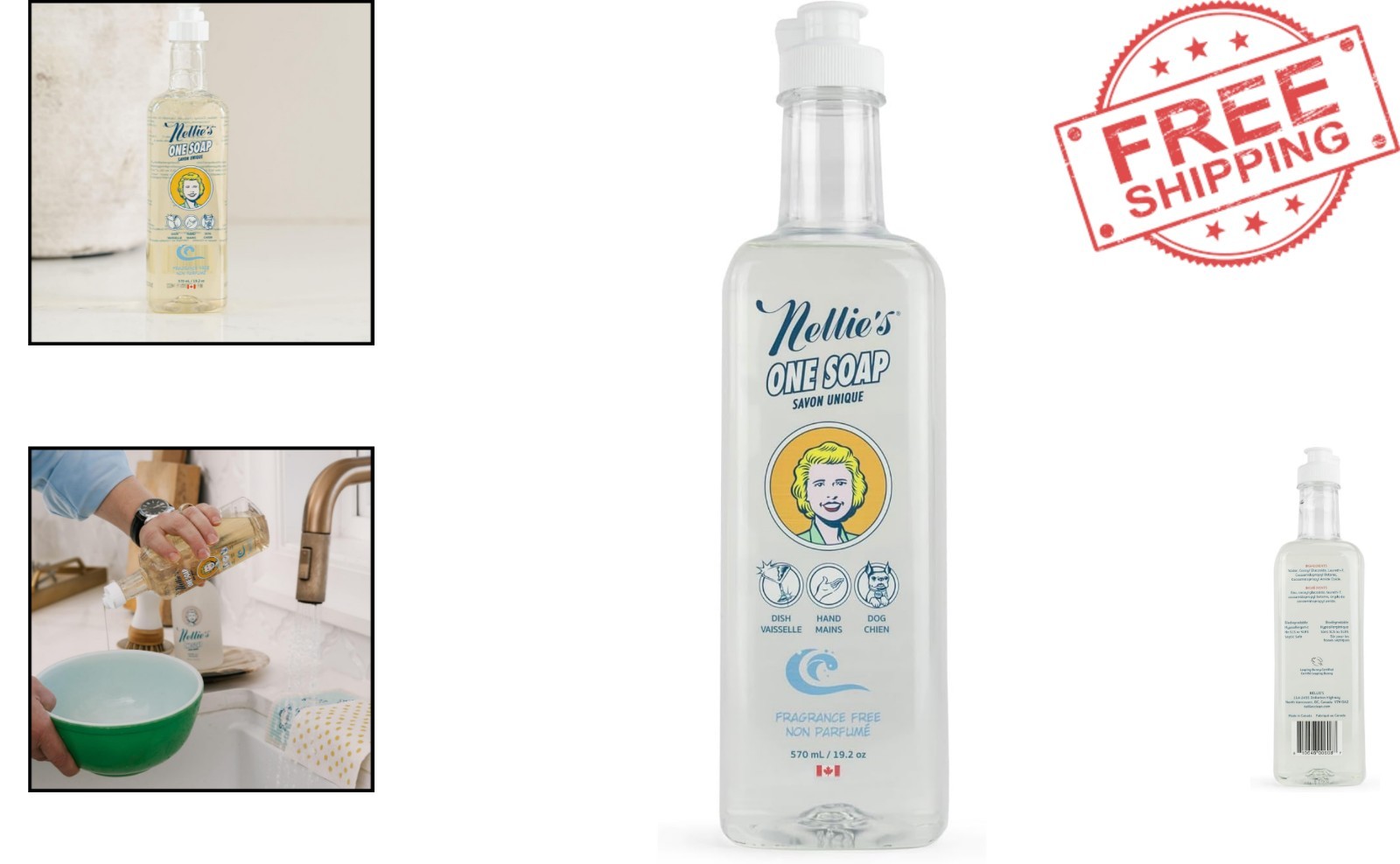 One Soap 19.2 oz – Fragrance-Free Multi-Purpose Cleaner for Dishes & Surfaces