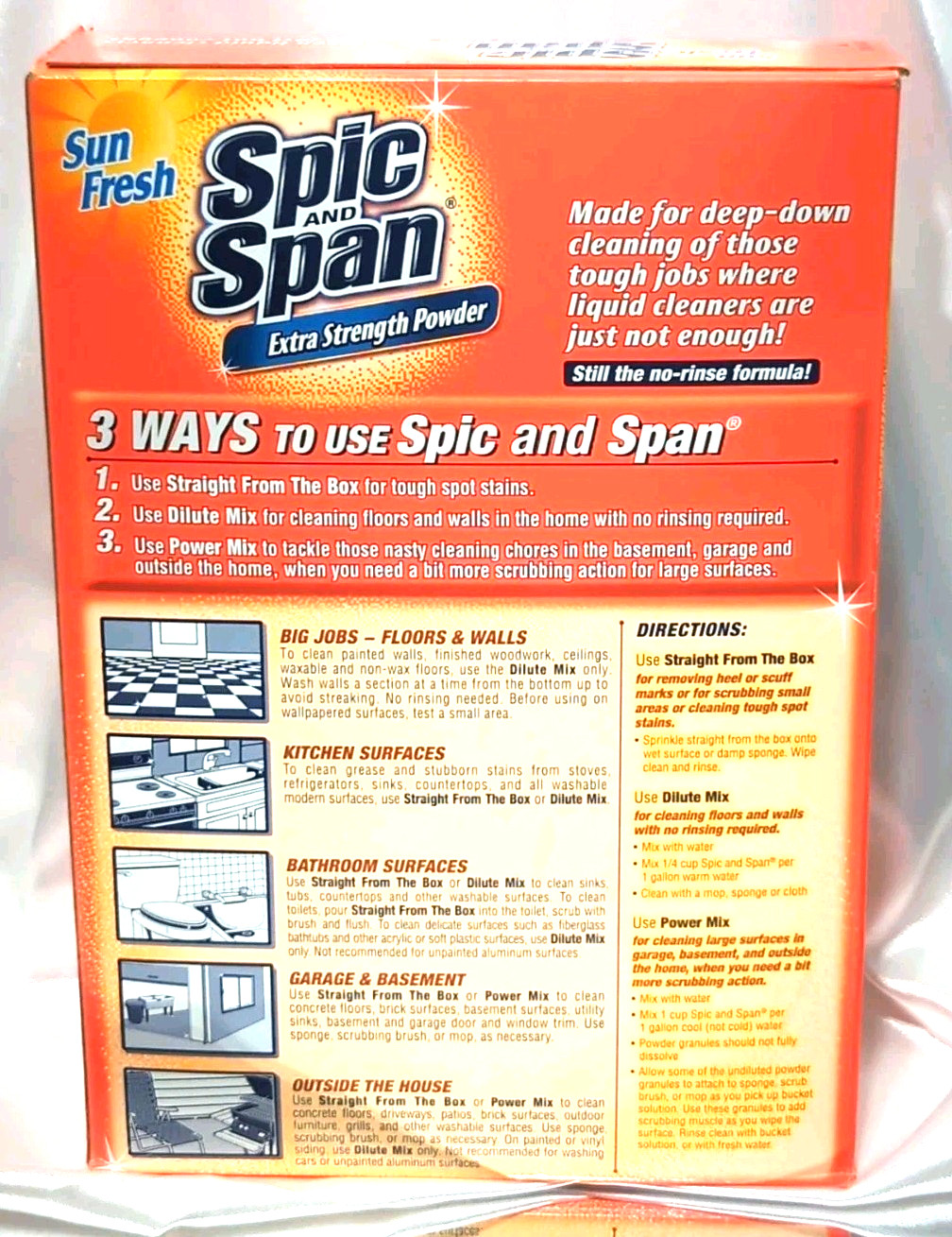 Spic & Span Extra Strength Powder Sun Fresh 1 lb 11 oz Discontinued RARE HTF