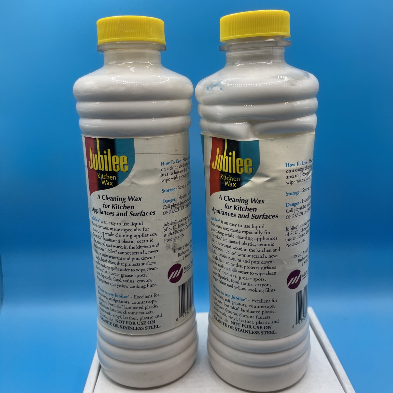 NOS JUBILEE Kitchen Wax – Two (2) Bottles – Protects – Shines Read