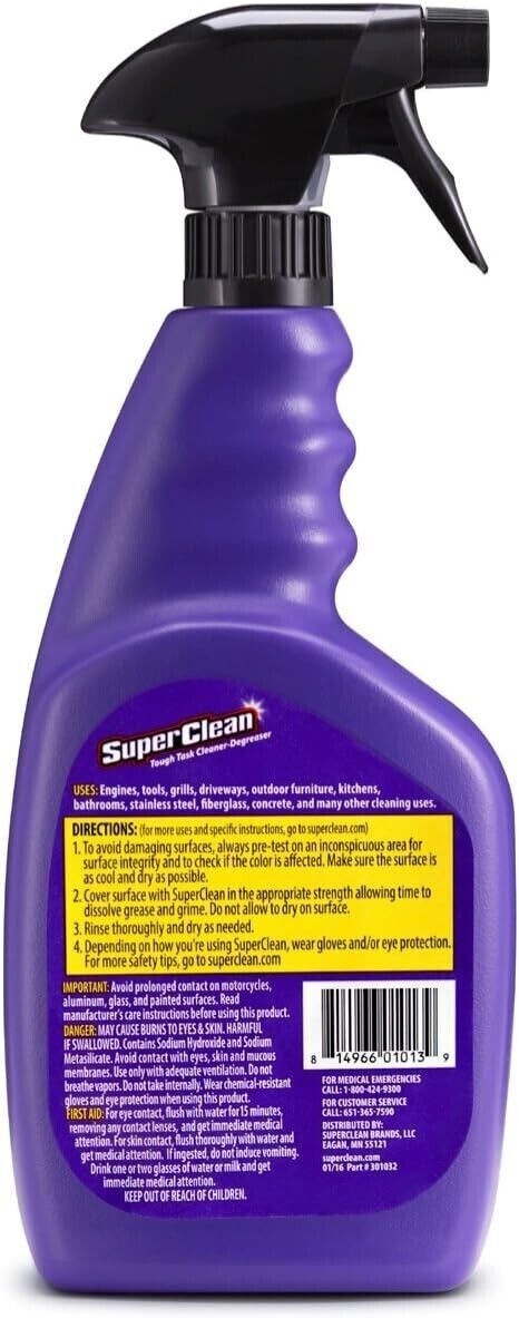 Super Clean Foaming Multi-Surface All Purpose Cleaner Degreaser Spray, Biodeg…