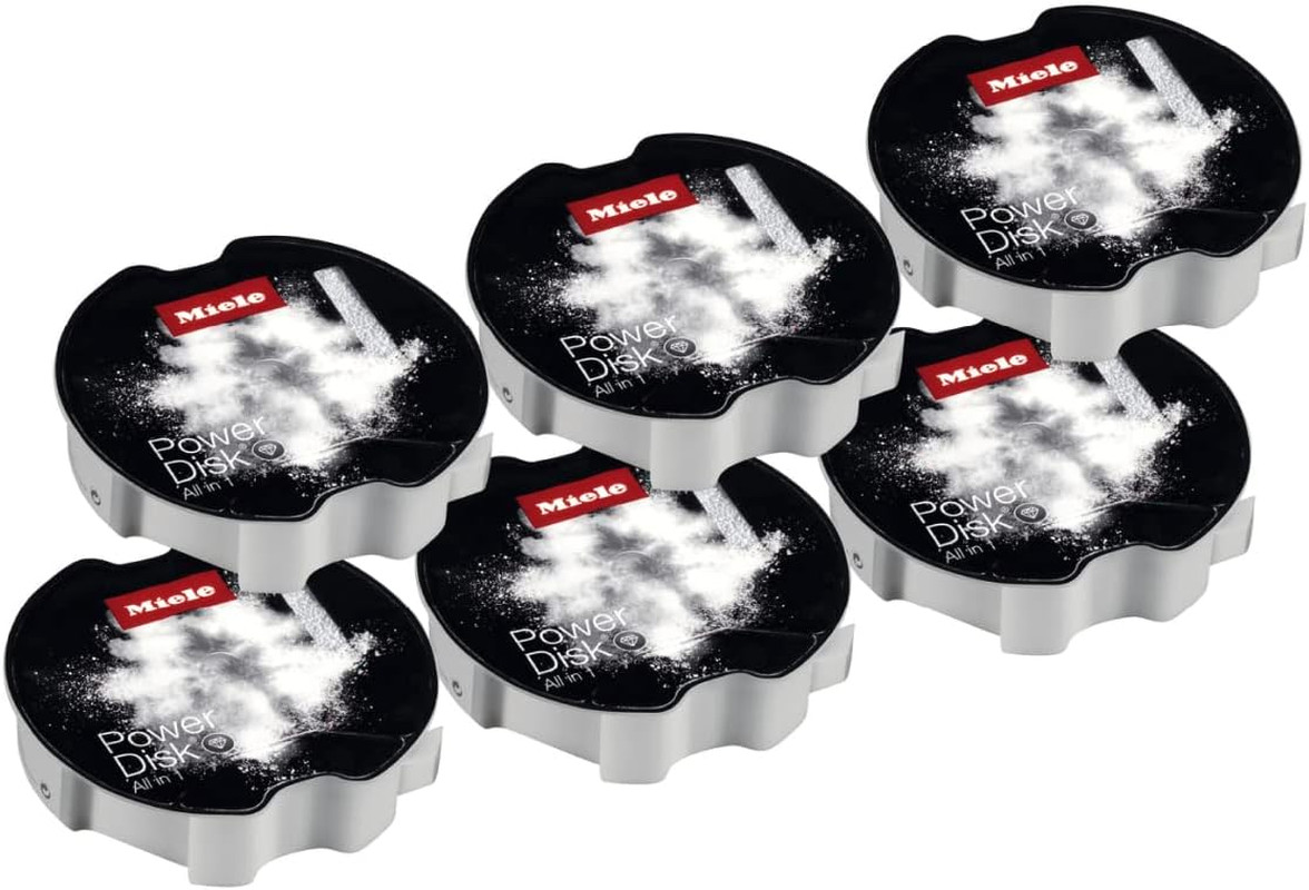Miele Genuine GS SETD6 Powerdisk All in 1 Dishwashing Detergent Capsules for Mie