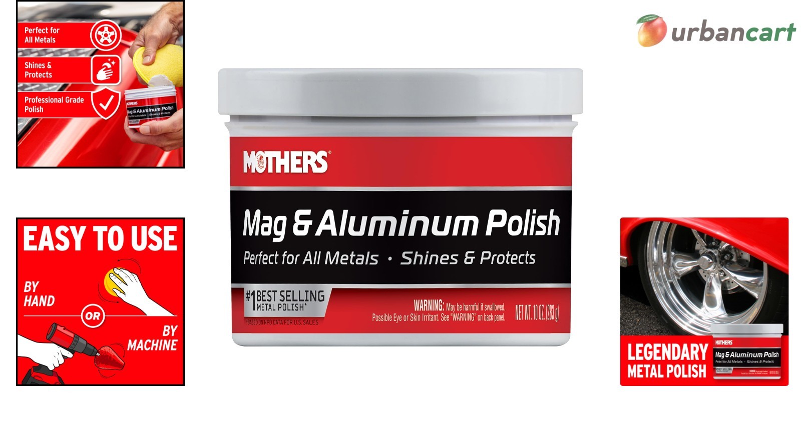 Mothers Mag & Aluminum Polish 10 oz – Restore & Shine Automotive Metals