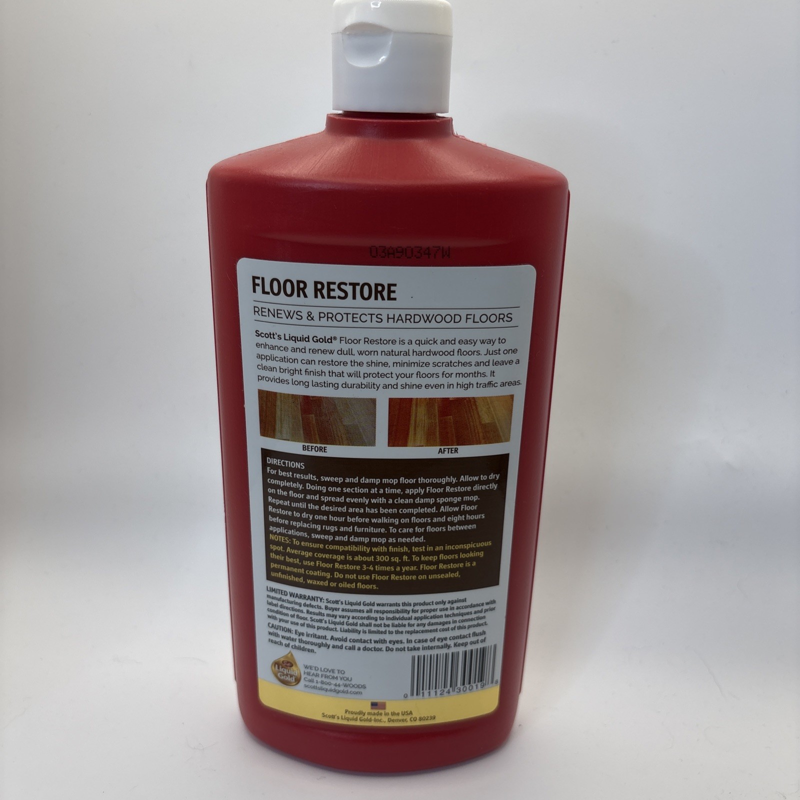 Scott’s Liquid Gold Restore Renews & Protects Hardwood Floors 24 Oz Sealed