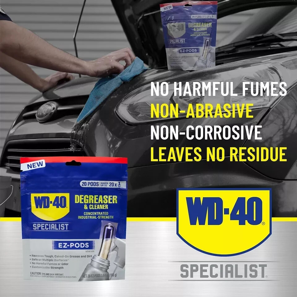 WD 40 Degreaser Cleaner EZ PODS Multi Surface Cleaning Pack of 5 028 Fl Oz