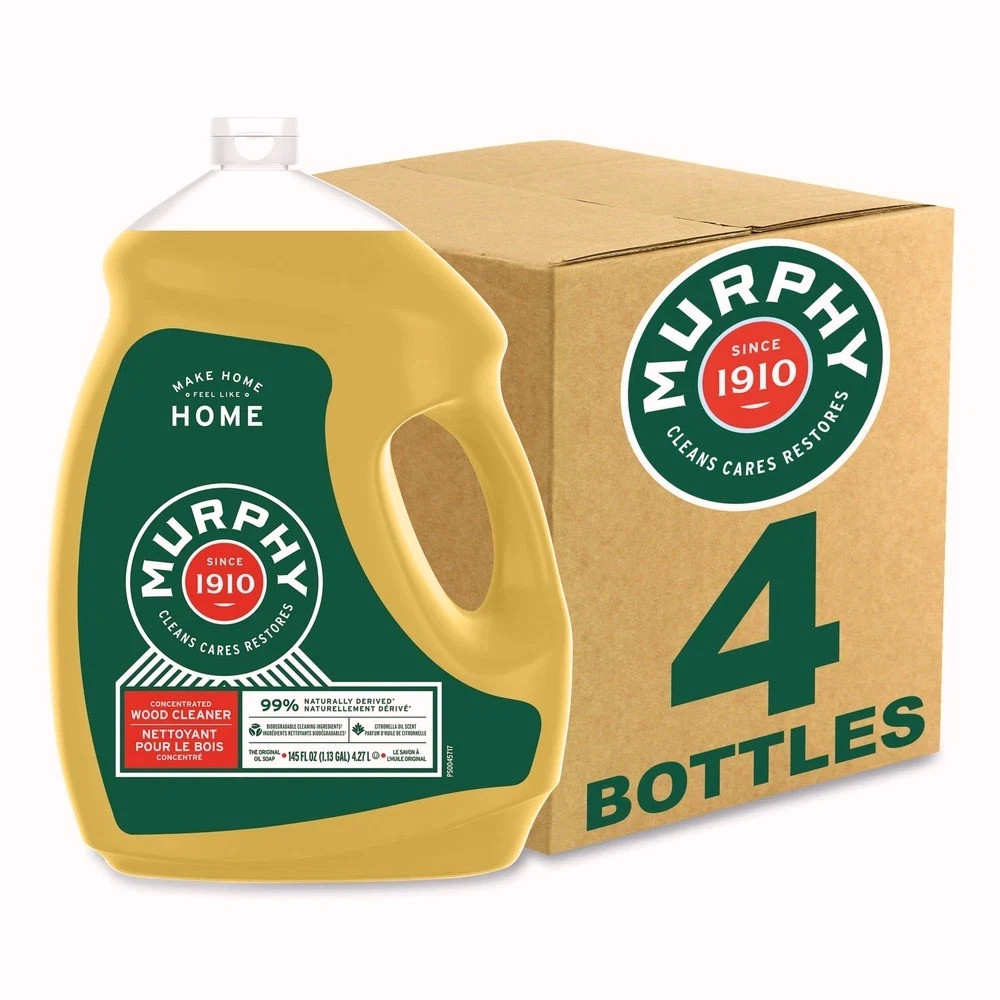 Murphy Oil Soap 61035074 145 oz. Bottle Oil Soap – Citronella Oil Scent 4/CT New