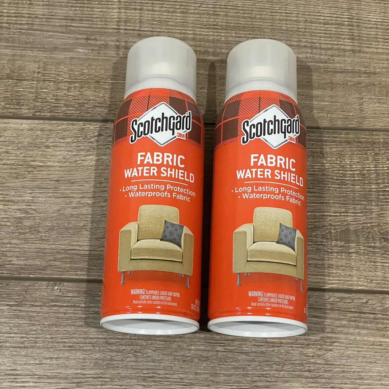 (2-Pack) 3M Scotchgard FABRIC WATER SHIELD Waterproof Clothes Upholstery 10Oz