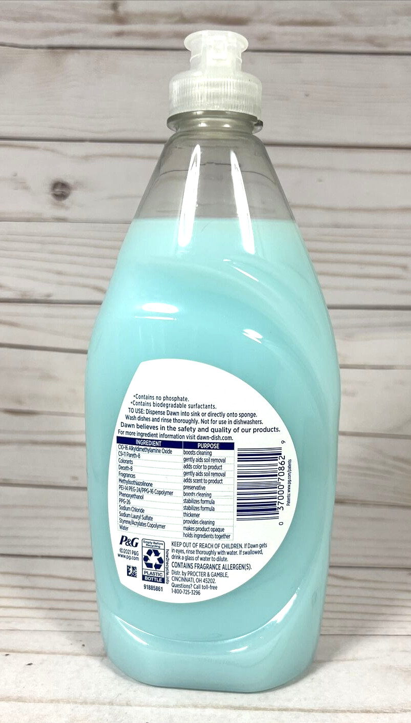 Dawn Ultra Gentle Clean Aloe & Sage Scent Dishwashing Liquid 16.2oz (2 Pack)