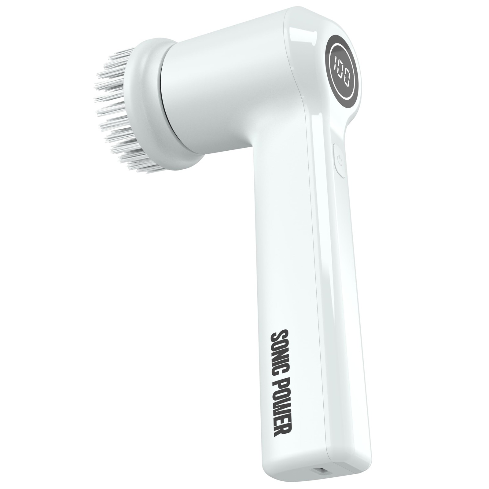 SonicPower Waterproof Electric Scrubber with Long Battery Life and LED Display