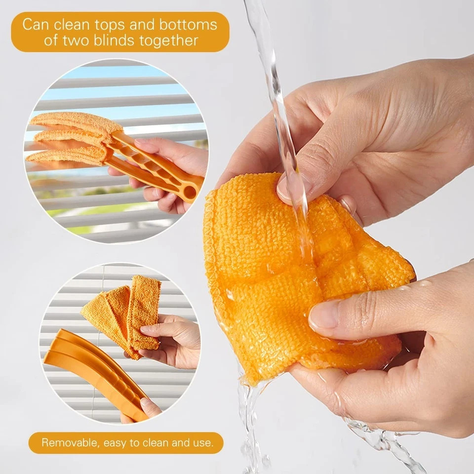 10 Pcs Venetian Window Blind Cleaner Duster Tool Set Mini Blind Cleaner Duster B