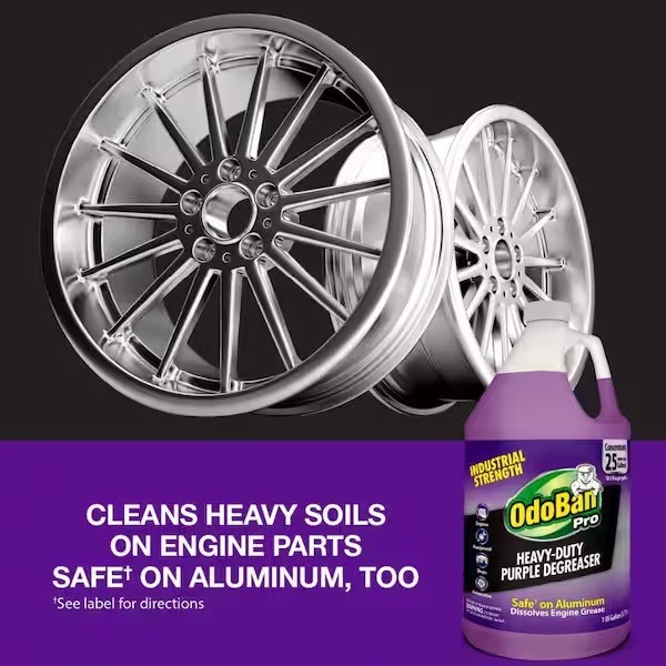 OdoBan 1 Gal. Heavy-Duty Purple Degreaser, Concentrated Cleaner and Degreaser,