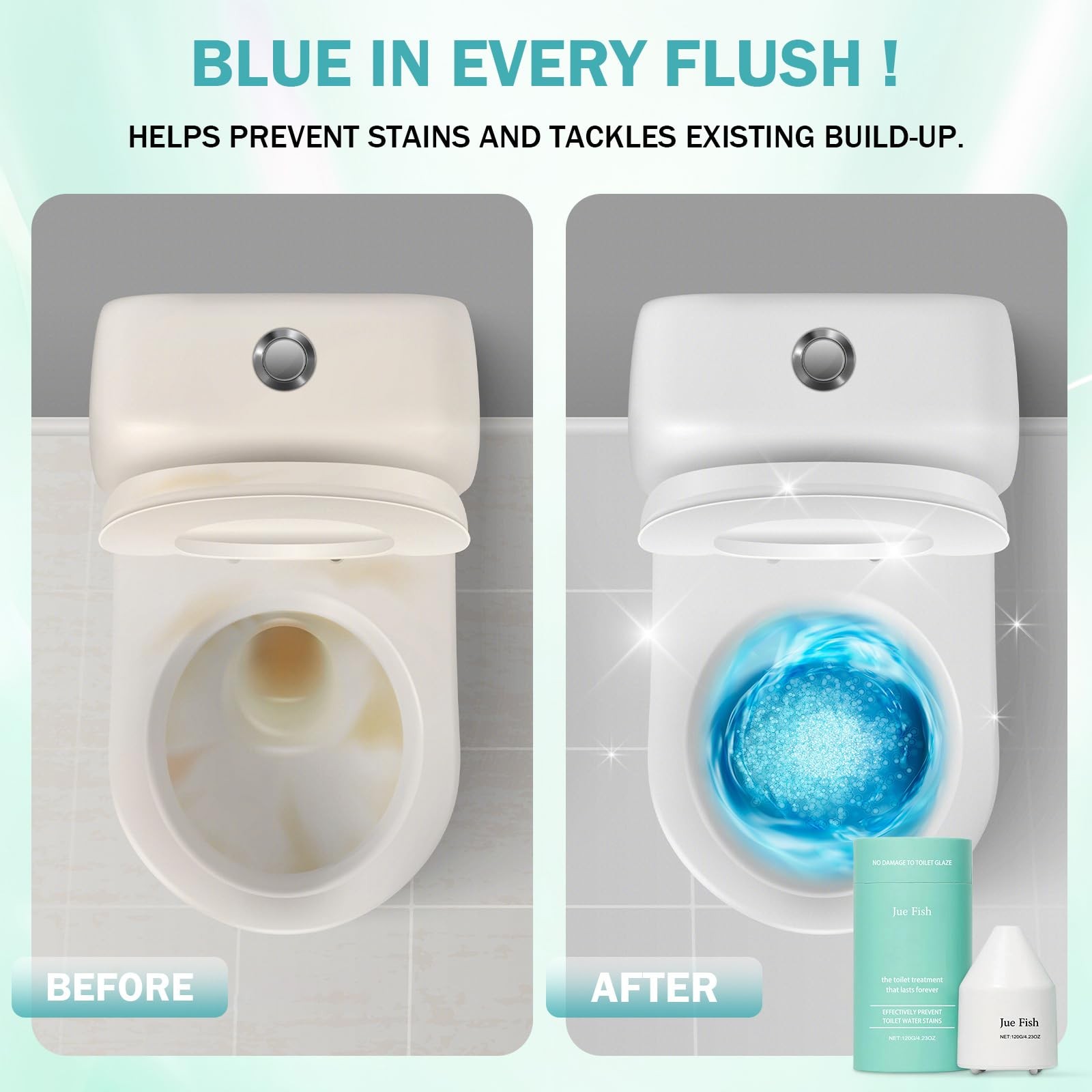 Krazy Klean Toilet Cleaner – Automatic Flush-Activated | Plant-Based Freshness |