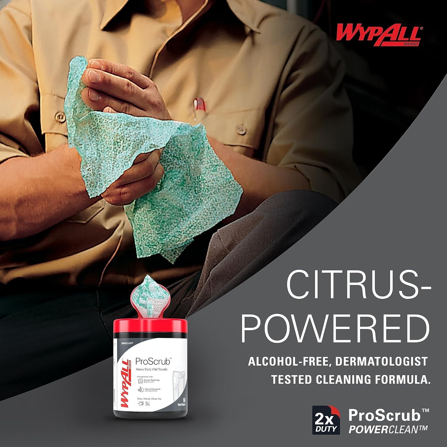 Dual Action Cleaning Wipes – 9.5″ x 12″ Sheets, 450 Total