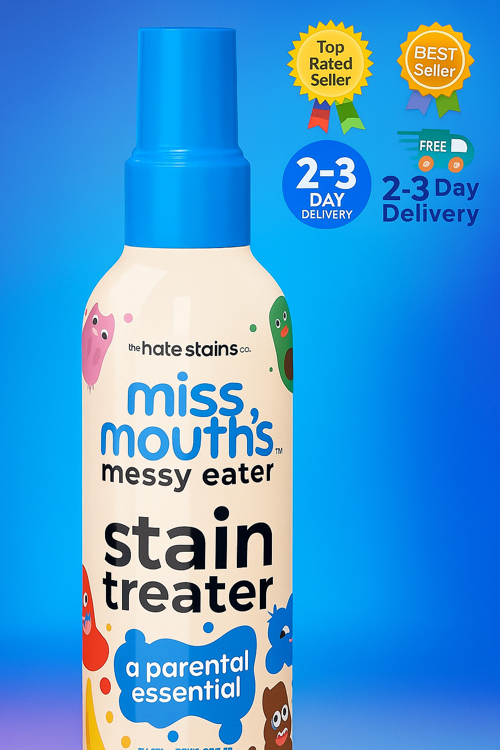 Miss Mouth’s Messy Eater Stain Treater Spray – 4oz Stain Remover – Newborn & …