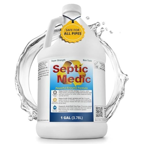Septic Tank Treatment Liquid Enzyme Cleaner Maintenance Drainfield Flow Support