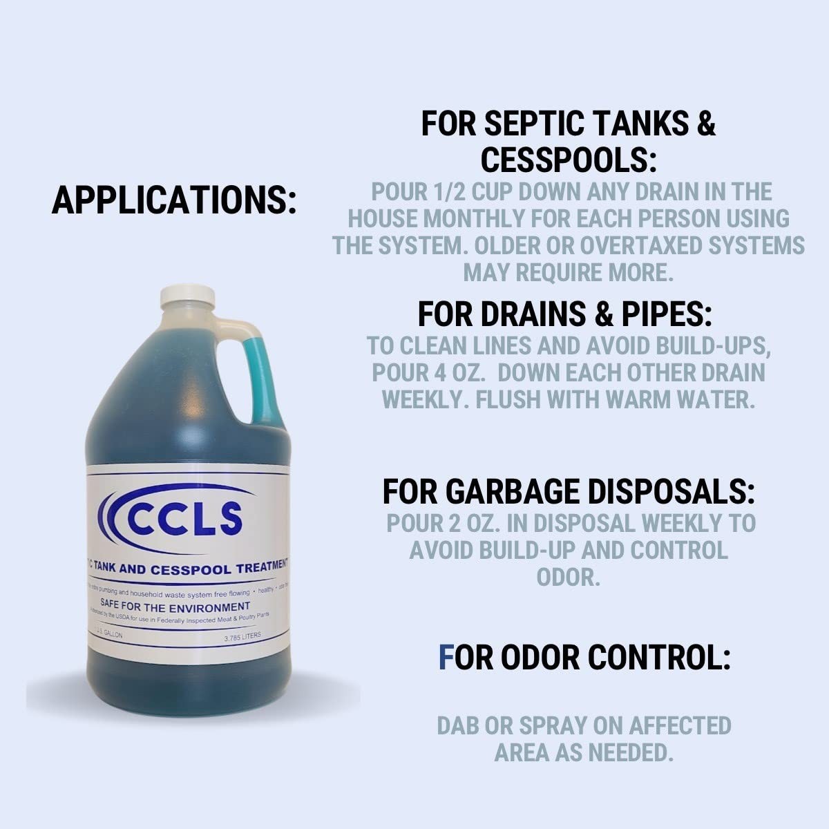 Septic Tank and Cesspool Treatment Additive/Organic Enzyme Producing Bacteria/No