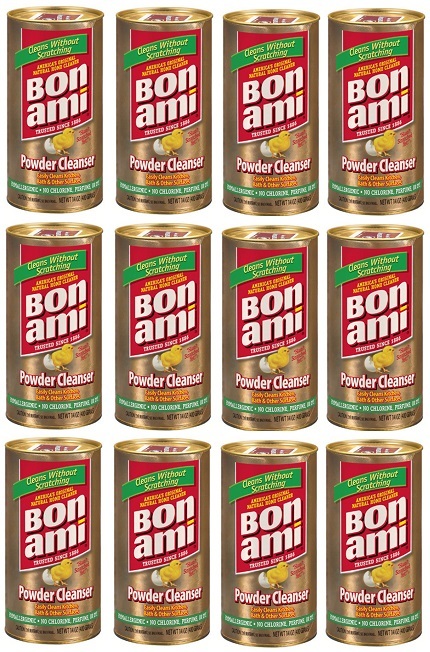 Bon Ami 04410 14 Oz Polishing Cleanser Cleaning Powder – Pack of 12