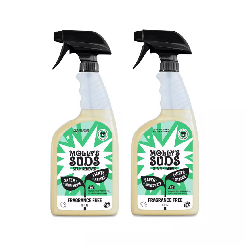 Molly’s Suds Stain Spray, Fragrance Free 16 oz (Pack of 2)