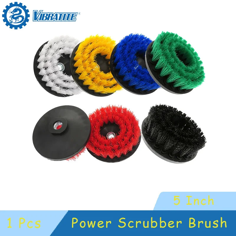 5 Inch Power Scrubber Brush Electric Cleaning Brush M14 Thread for Cleaning Carp