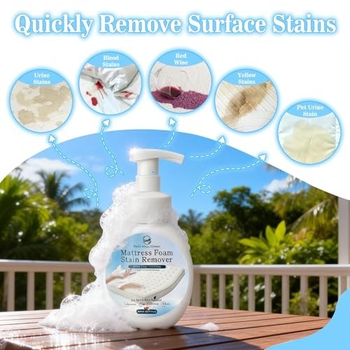 Multi-Surface Mattress Stain Remover Foam Spray – Upholstery Cleaner 300ml