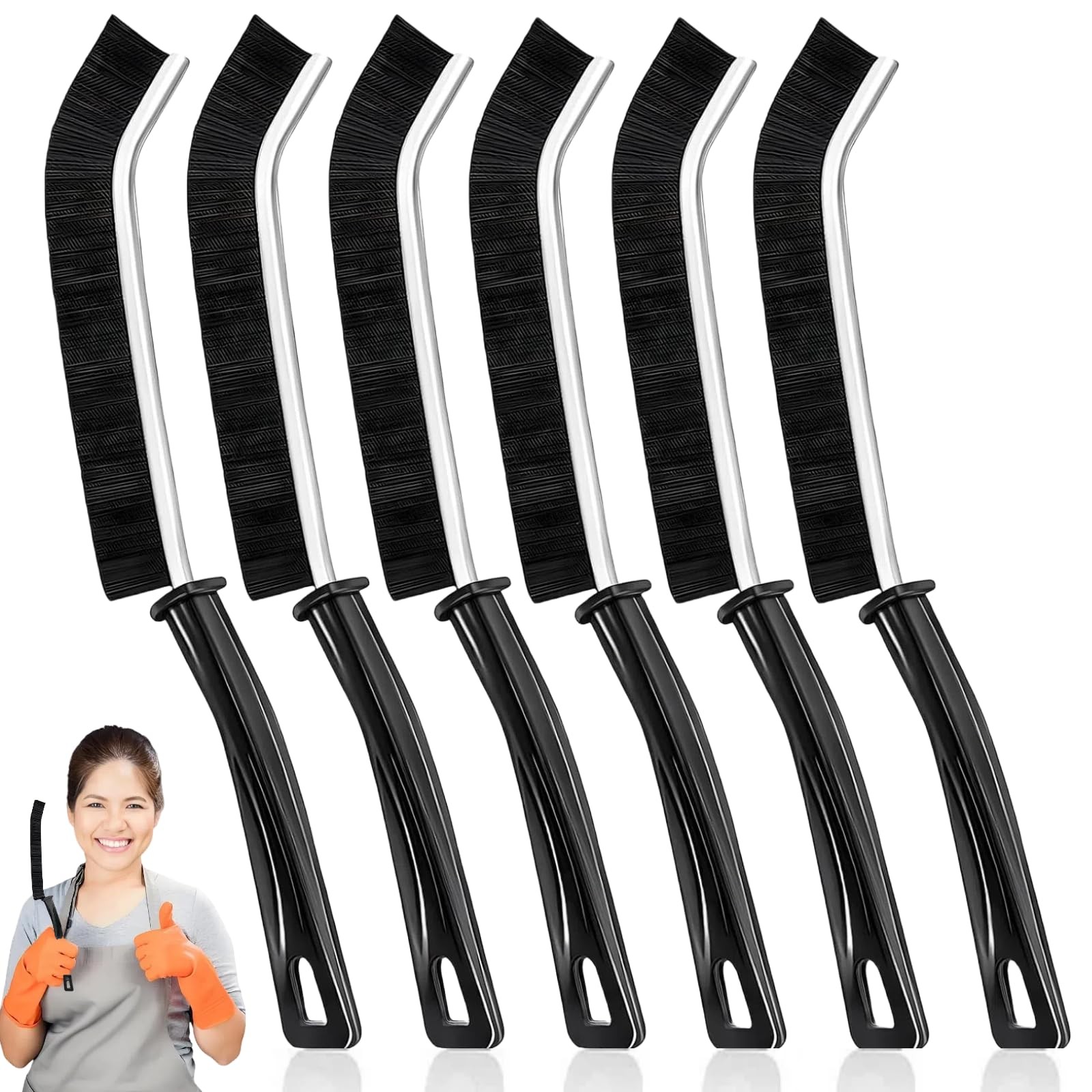 Crevice Cleaning Brush, Multifunctional Cleaning Brush Tool, Bathroom Gap Bru…