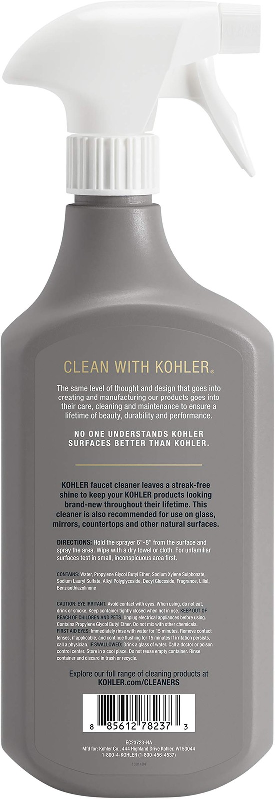 K-EC23723-NA Faucet Cleaner, Kitchen and Bathroom Cleaner, Streak Free Shine,…