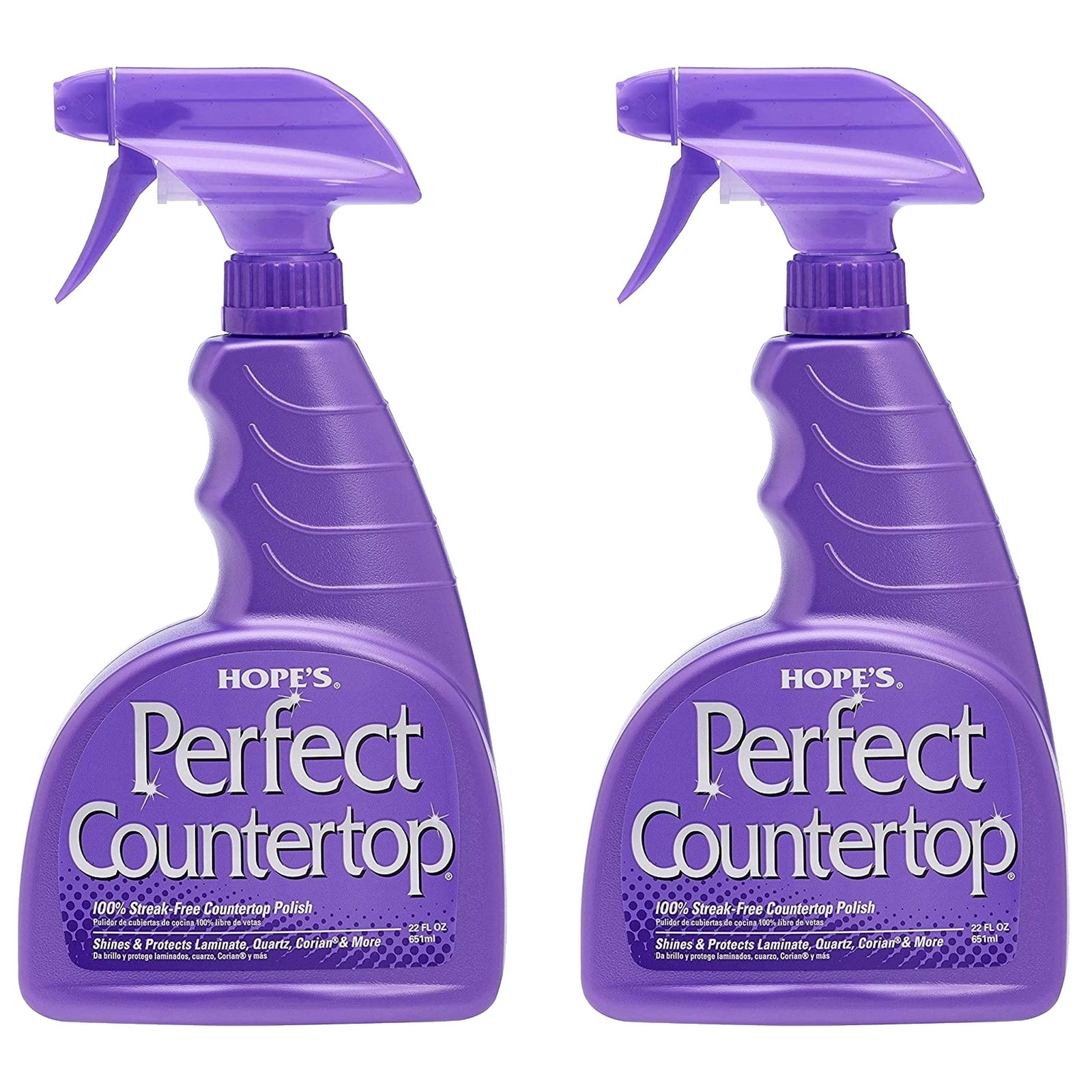 HOPE’S Perfect Countertop Cleaner and Polish 22-Ounce, Streak-Free Multi-Surfac