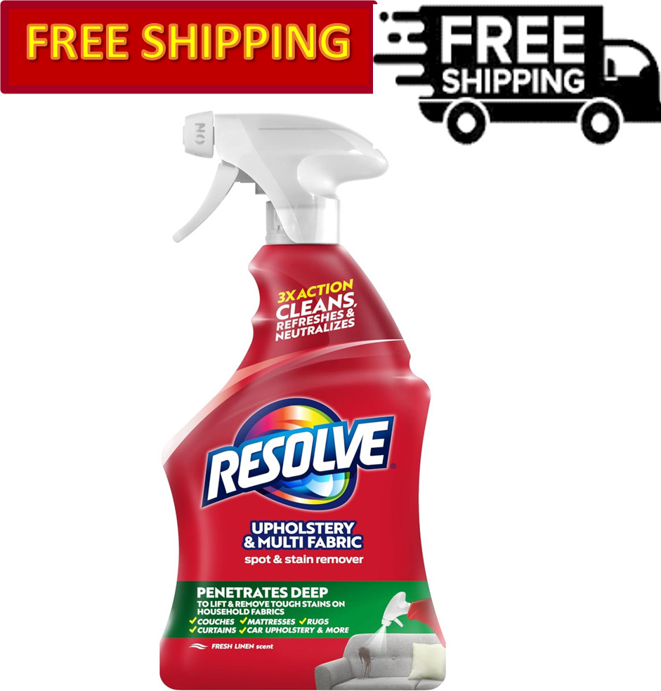 Resolve Spot & Stain Remover Upholstery Multi Fabric Cleaner Spray – 22 Fl Oz