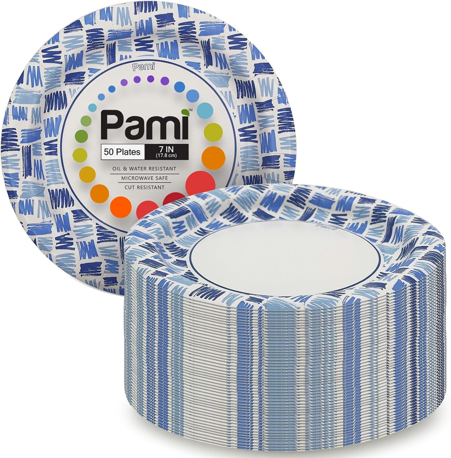 Heavy-Duty Disposable Small round Paper Dishes | Microwave-Safe, Oil, Water & Cu