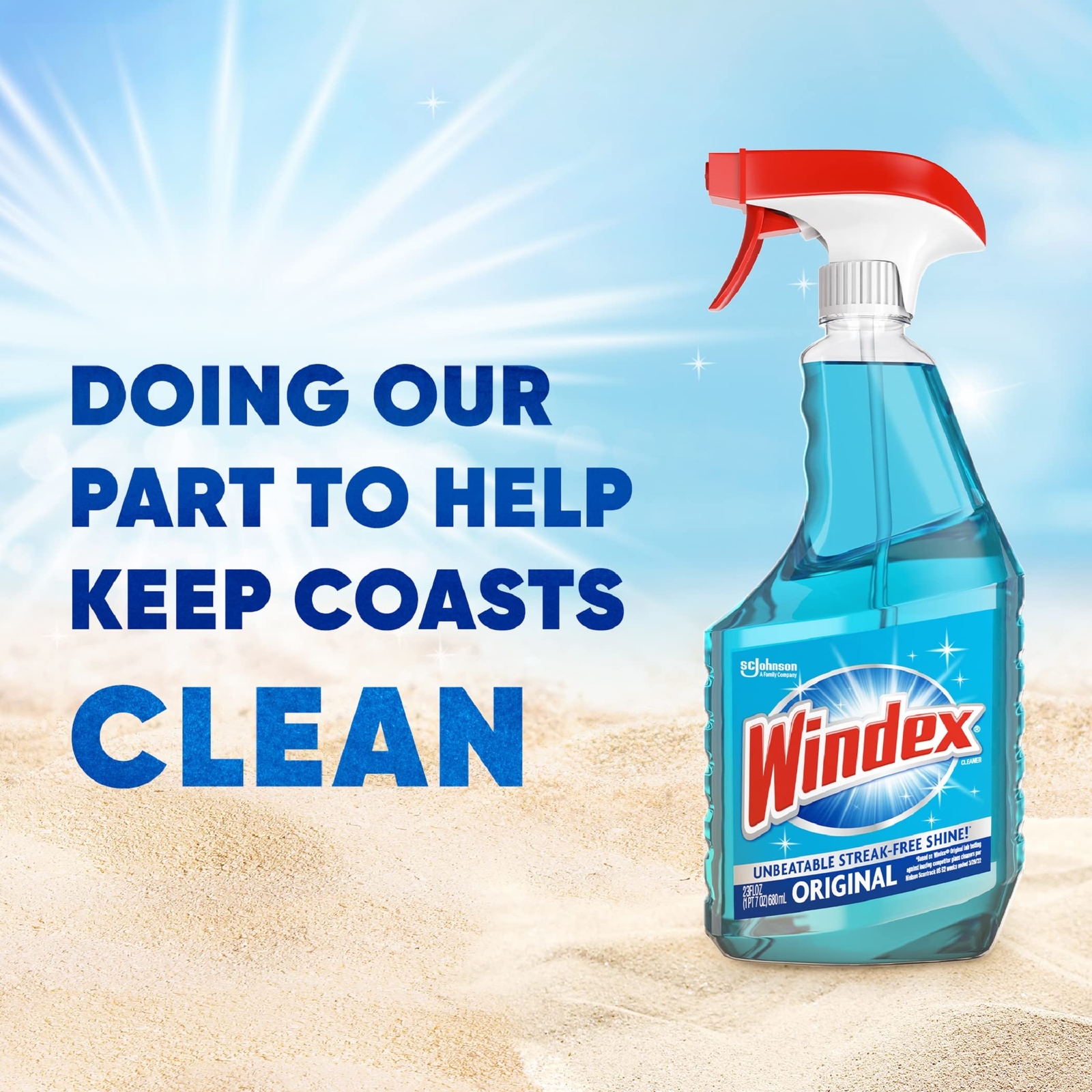 Windex Original Glass Cleaner 6 Pack 23 Fl Oz Streak Free Ammonia Free