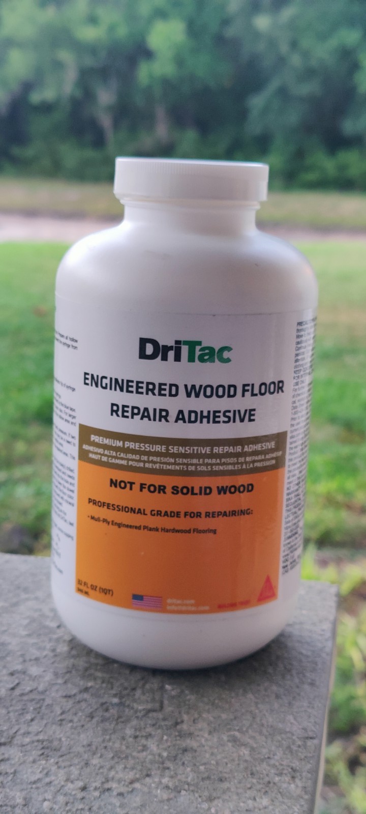 DriTac Engineered Wood Floor Repair Adhesive 32oz Professional Grade BRAND NEW.
